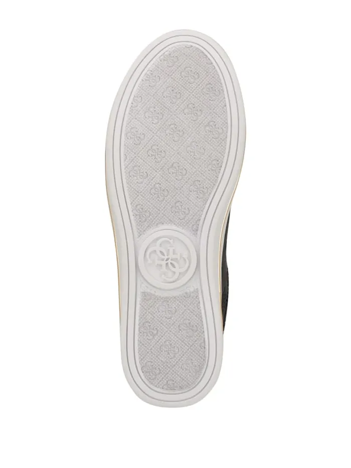 GUESS Shoes Stasey Debossed LowTop Sneakers Black 8211 Women