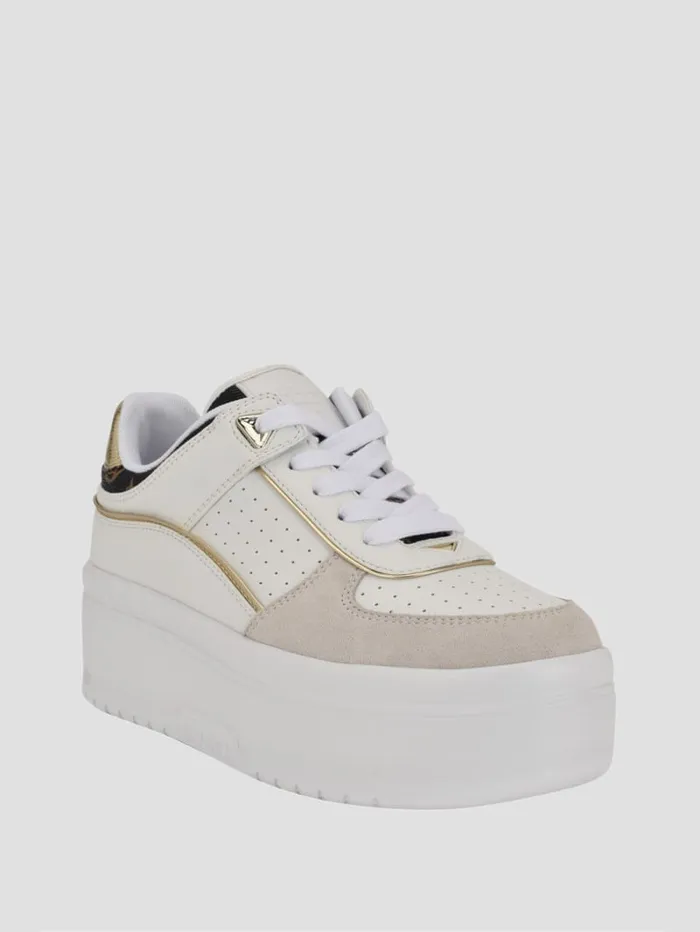 GUESS Sneakers Ridgee Platform LowTop Joggers White 8211 Unisex