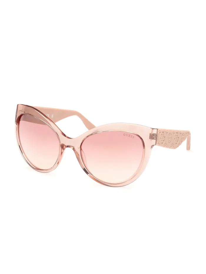 GUESS Sunglasses Juliette Butterfly Plastic Sunglasses Pink 8211 Women
