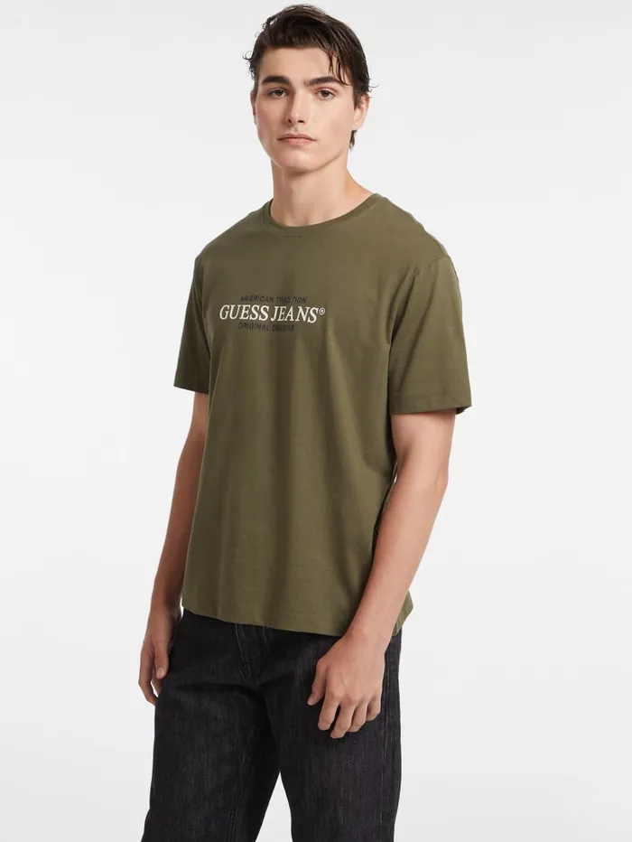 GUESS T Shirts and Tanks American Tradition Tee Green 8211 Men