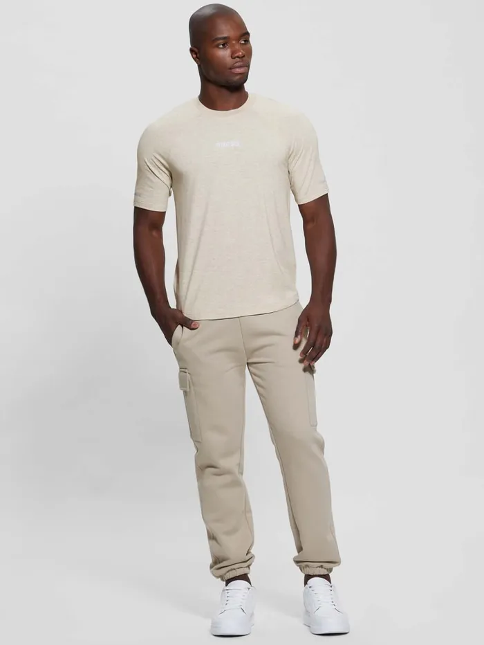 GUESS T Shirts and Tanks Eco Rigel Tee Beige 8211 Men