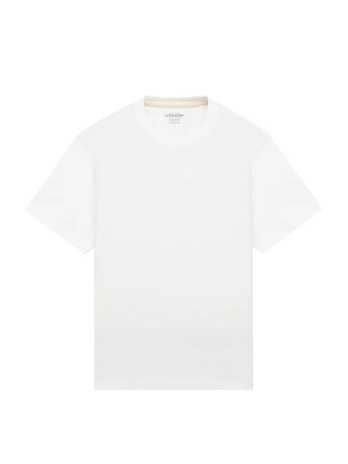 GUESS T Shirts and Tanks Embroidered Logo Tee Pink 8211 Men