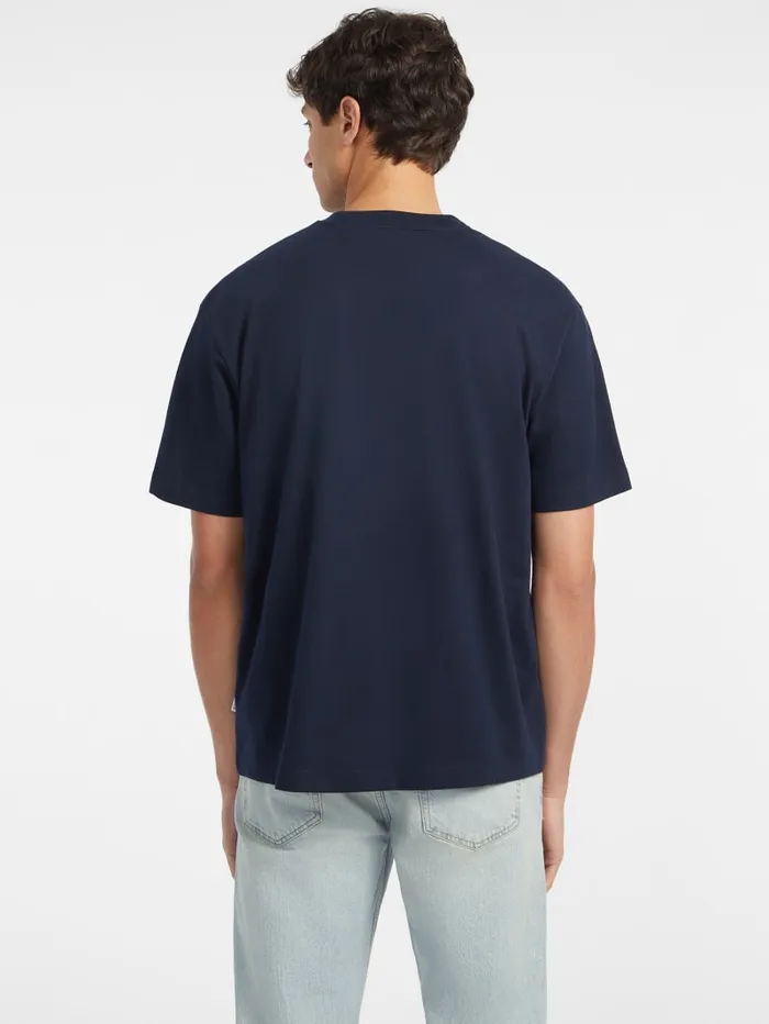 GUESS T Shirts and Tanks Embroidered Logo Tee Pink 8211 Men