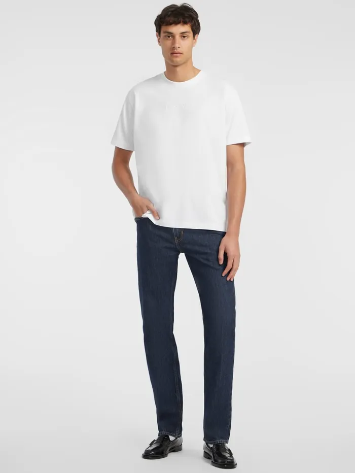 GUESS T Shirts and Tanks Embroidered Logo Tee Pink 8211 Men