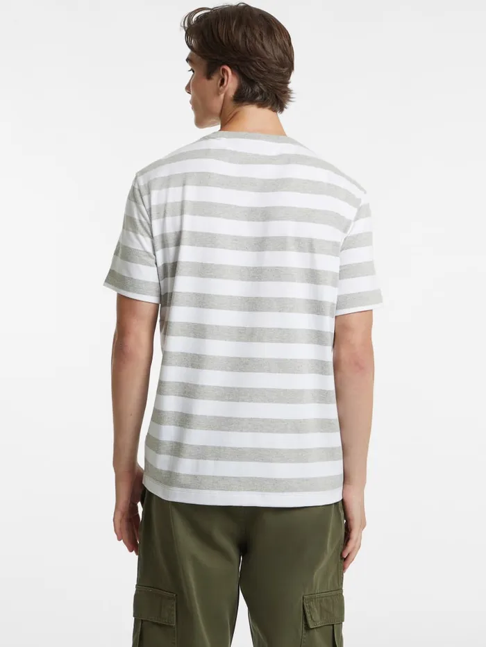 GUESS T Shirts and Tanks Striped Logo Tee Blackwhite 8211 Men