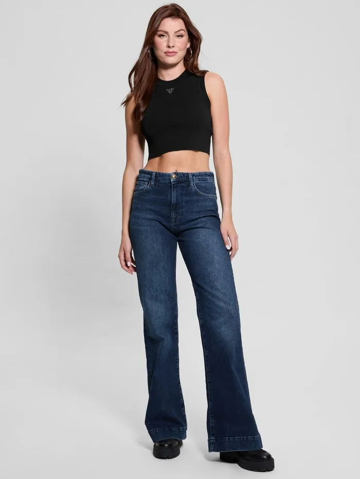 GUESS Tops Alexia Crop Tank Red 8211 Women