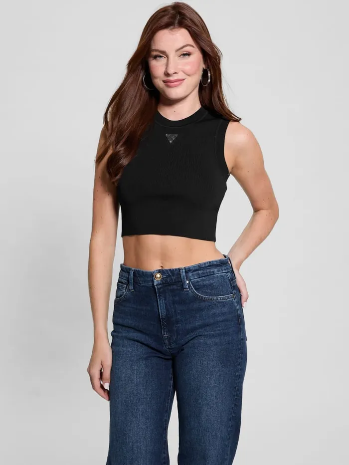 GUESS Tops Alexia Crop Tank Red 8211 Women