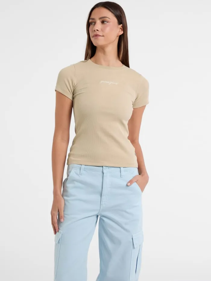 GUESS Tops and Tees Eco Crewneck Logo Tee Black 8211 Women