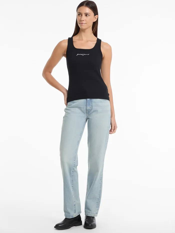 GUESS Tops and Tees Eco Ribbed Tank Top Black 8211 Women