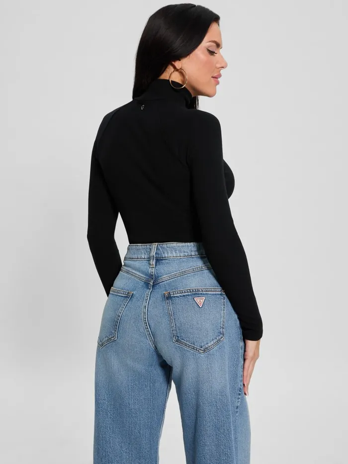 GUESS Tops Cutout Ribbed Top Black 8211 Women