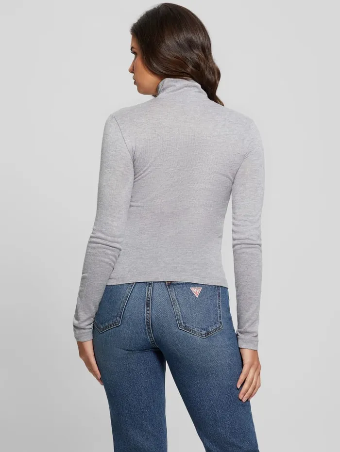 GUESS Tops Eco Anita Turtleneck Top Gray 8211 Women
