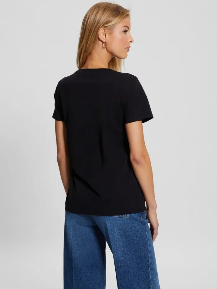 GUESS Tops Eco Glam Logo Easy Tee Pink 8211 Women