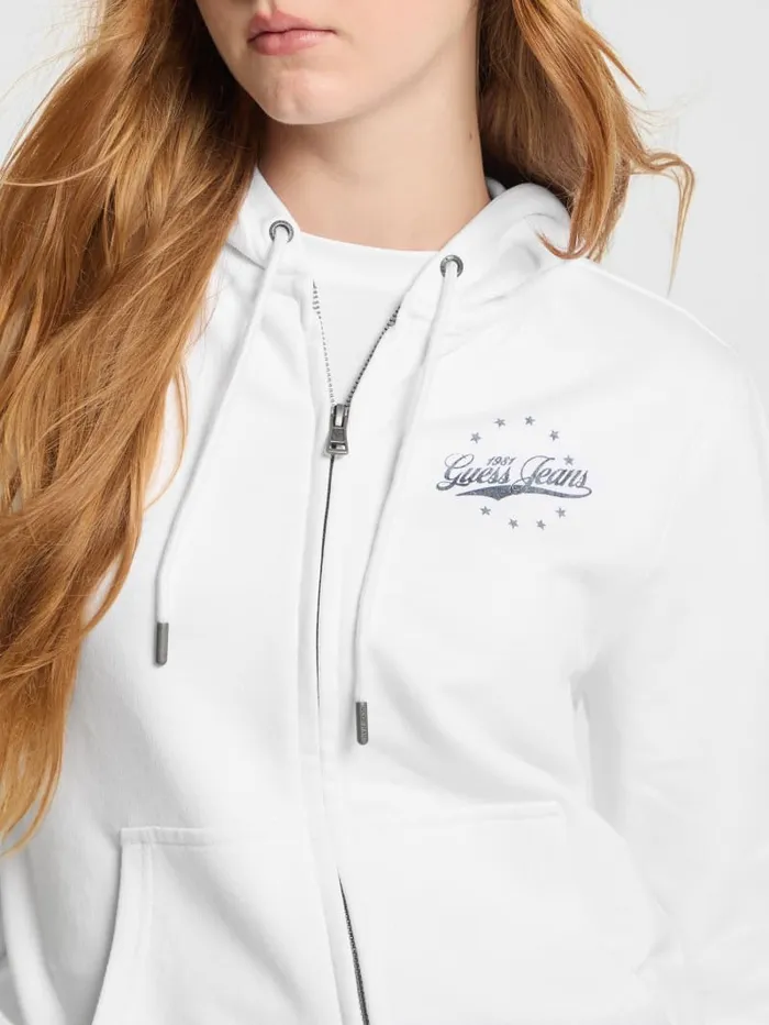 GUESS Tops Eco Hooded Sweatshirt White 8211 Women
