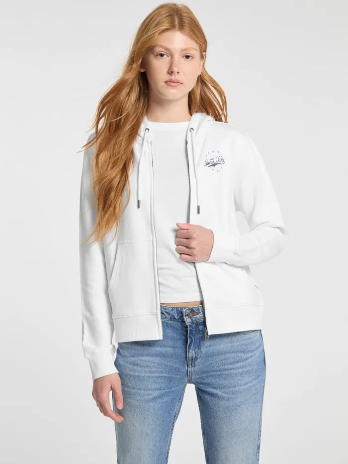 GUESS Tops Eco Hooded Sweatshirt White 8211 Women
