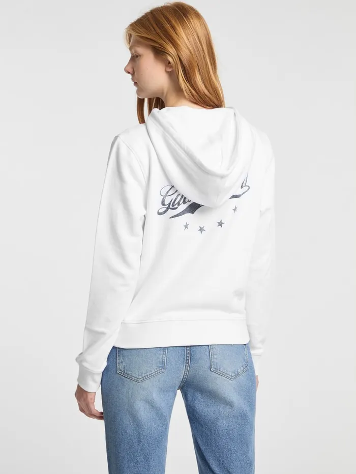 GUESS Tops Eco Hooded Sweatshirt White 8211 Women