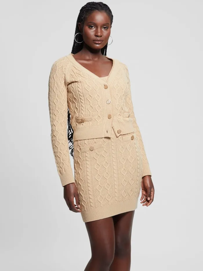 GUESS Tops Eco Isabelle Sweater Cardigan Green 8211 Women