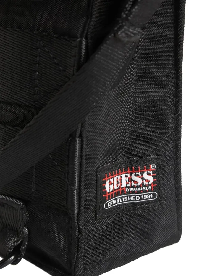 GUESS Wallets and Bags Originals Nylon Utility Side Bag Black 8211 Men