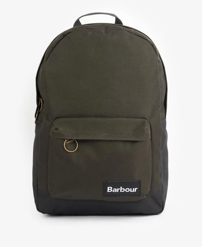 Highfield Canvas Backpack Navyolive Men Barbour Bags and Luggage