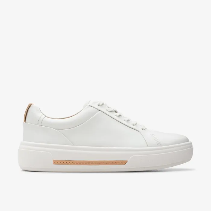 Hollyhock Walk Off White Leather Women Clarks Sneakers