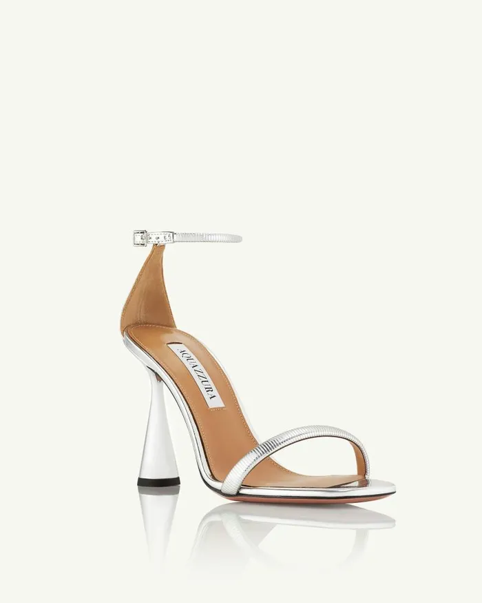 Hot Sandal 95 Silver Women Aquazzura Sandals