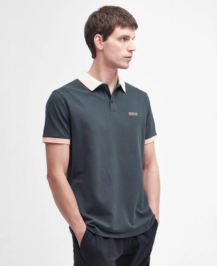 Howall Polo Shirt Dove Grey Men Barbour Polo Shirts