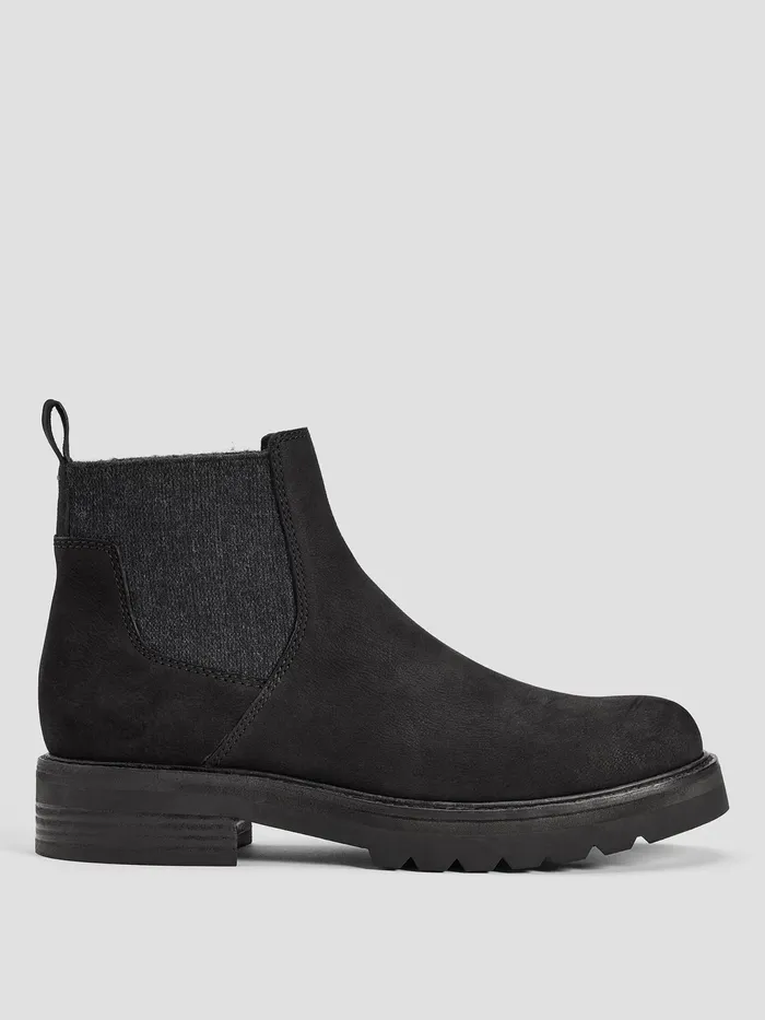 Hudson Nubuck Bootie Black Women Eileen Fisher Shoes