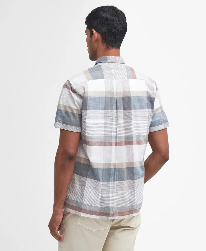 Hurlford Regular ShortSleeved Shirt Classic White Men Barbour Shirts