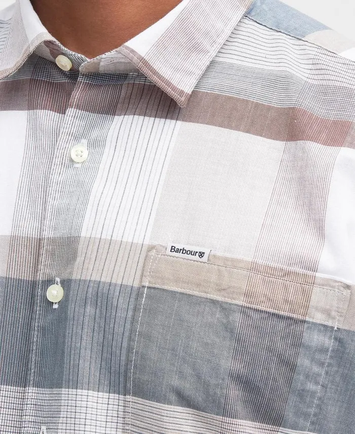 Hurlford Regular ShortSleeved Shirt Classic White Men Barbour Shirts