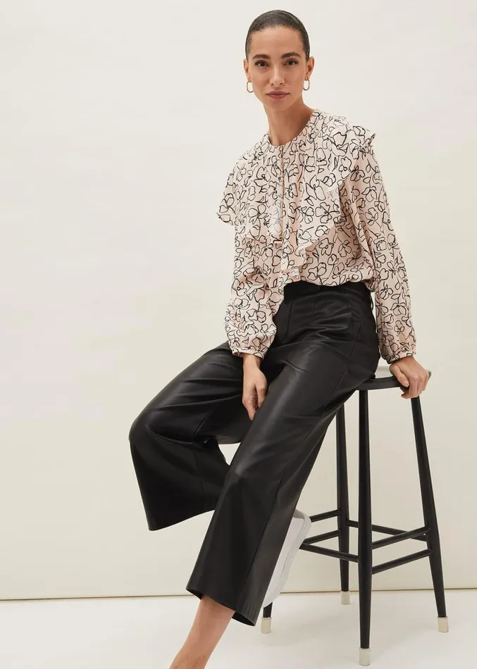 Ida Floral Blouse Pinkgrey Women Phase Eight Shirts and Blouses