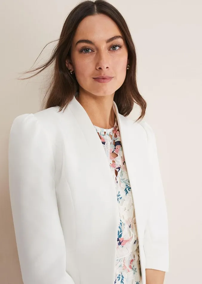 Isabella Bow Jacket Ivory Women Phase Eight Jackets