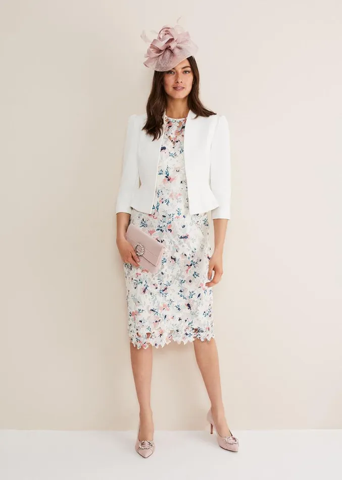 Isabella Bow Jacket Ivory Women Phase Eight Jackets