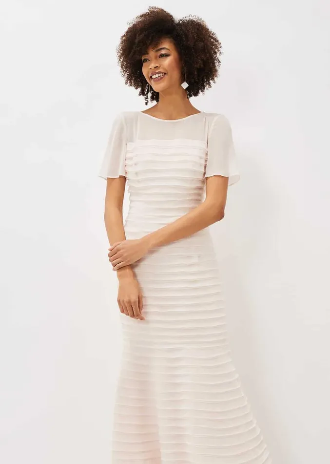 Ivanka Layered Fishtail Dress Cameo Women Phase Eight Dresses