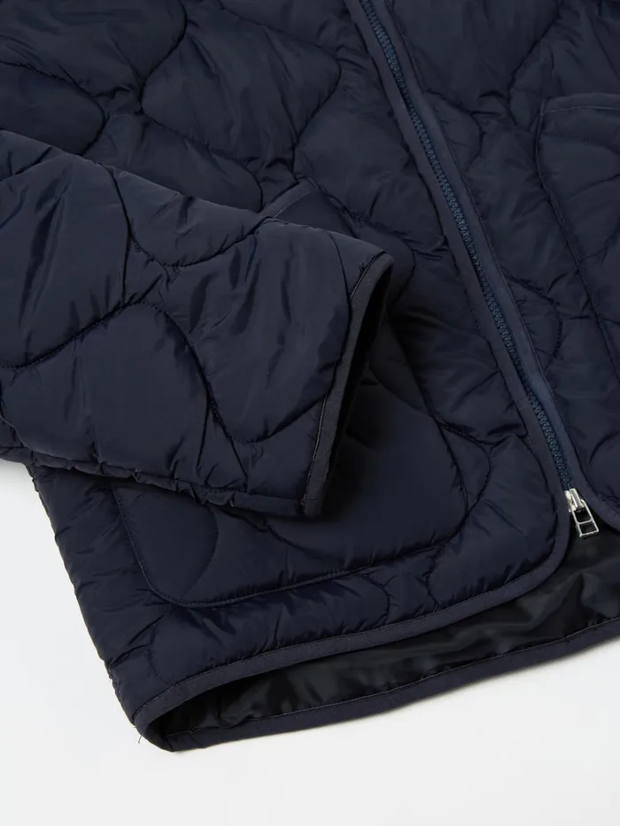 Jackets Men Universal Works Universal Works Liner Jacket In Navy Diamond Quilt