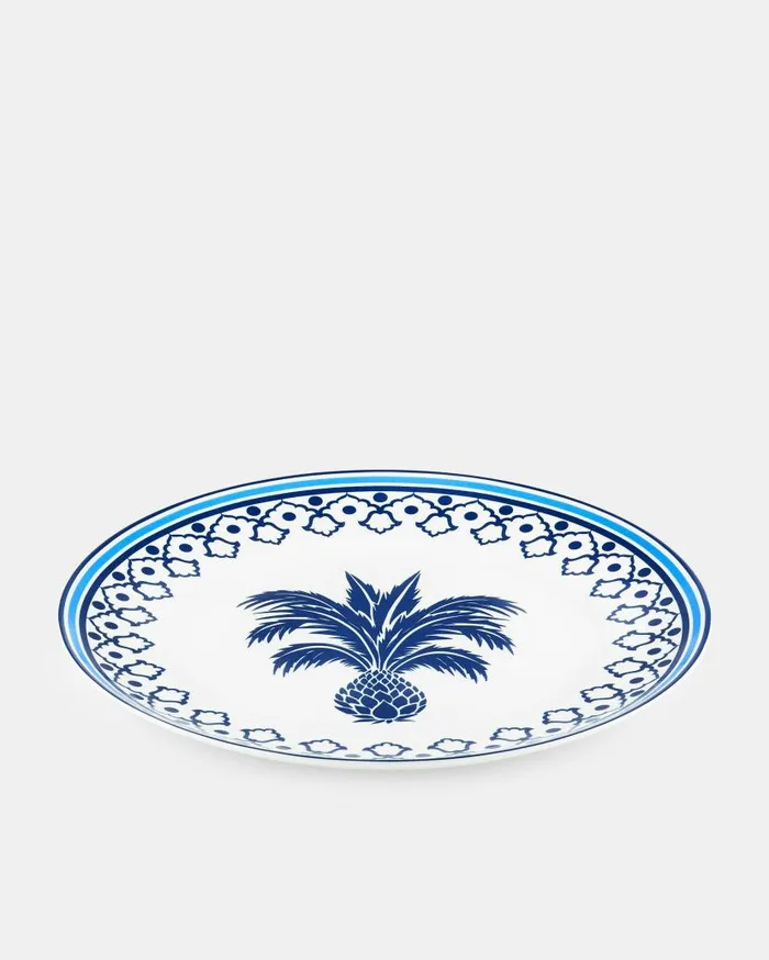 Jaipur Charger Plate Blue Women Aquazzura Dinnerware