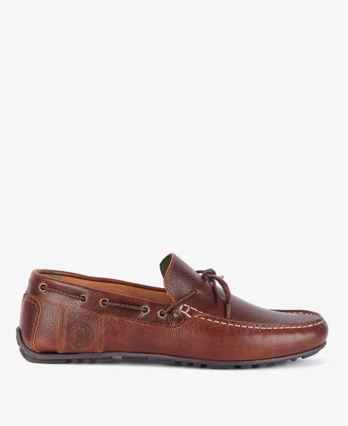 Jenson Driving Shoes Dark Brown Men Barbour Shoes
