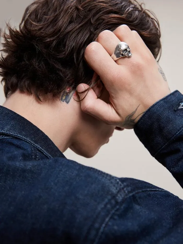 Jewelry Men John Varvatos SKULL RING Silver