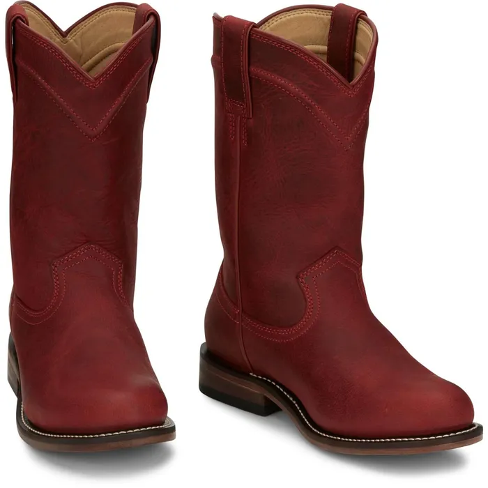 Justin Boots Holland 10034 Roper Red Women Western