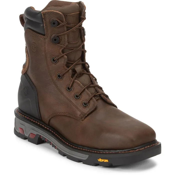 Justin Boots Pipefitter 8034 Steel Toe Work Boot Chocolate Brown brown Men Work