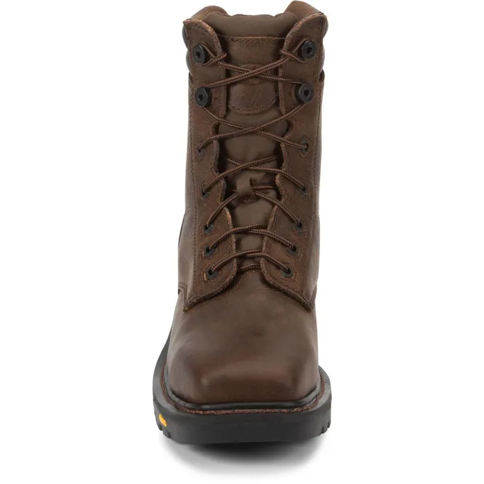 Justin Boots Pipefitter 8034 Steel Toe Work Boot Chocolate Brown brown Men Work