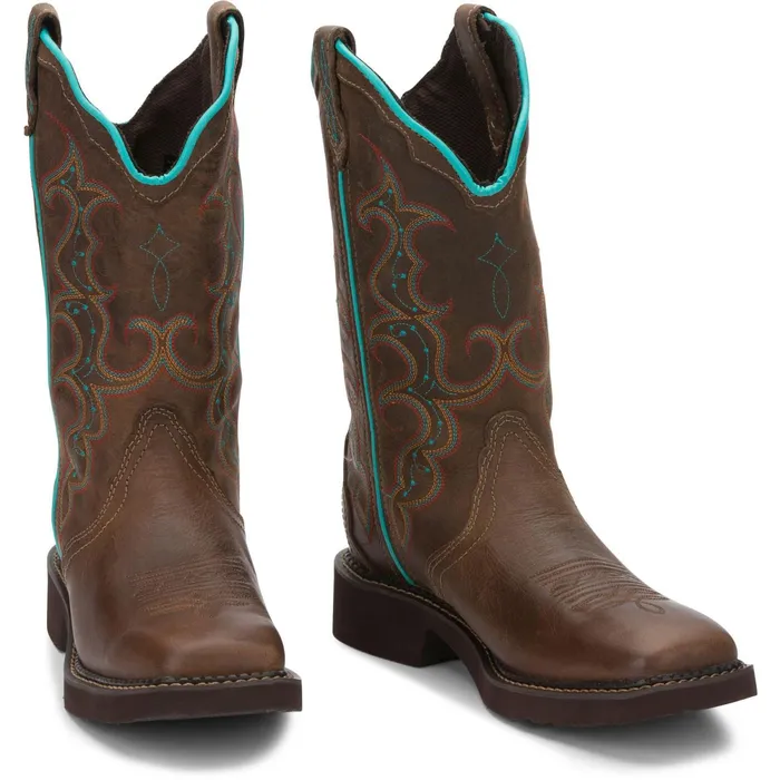 Justin Boots Raya 12034 Western Boot Brown Women Western