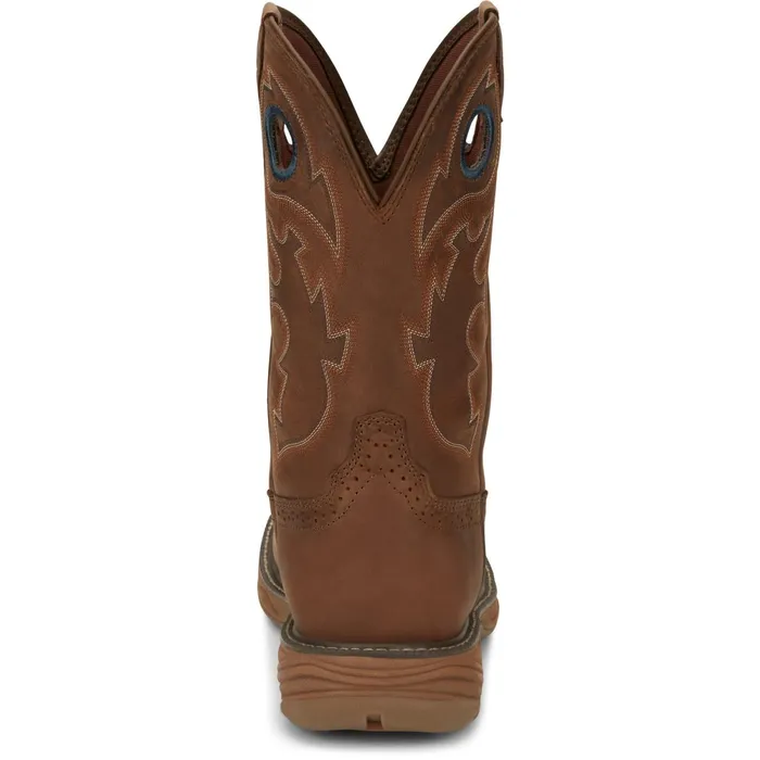 Justin Boots Rush 11034 Waterproof Work Boot Brown Men Work