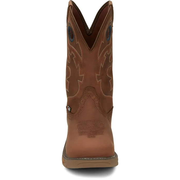 Justin Boots Rush 11034 Waterproof Work Boot Brown Men Work