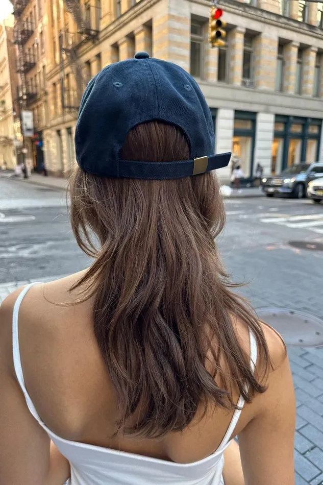 Katherine Baseball Cap Classic Navy Women Brandy Melville Hats and Caps