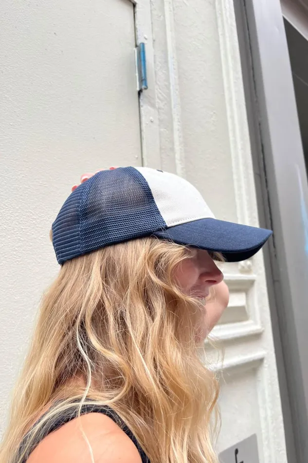 Katherine Mesh Cap Ivory Women Brandy Melville Hats and Caps