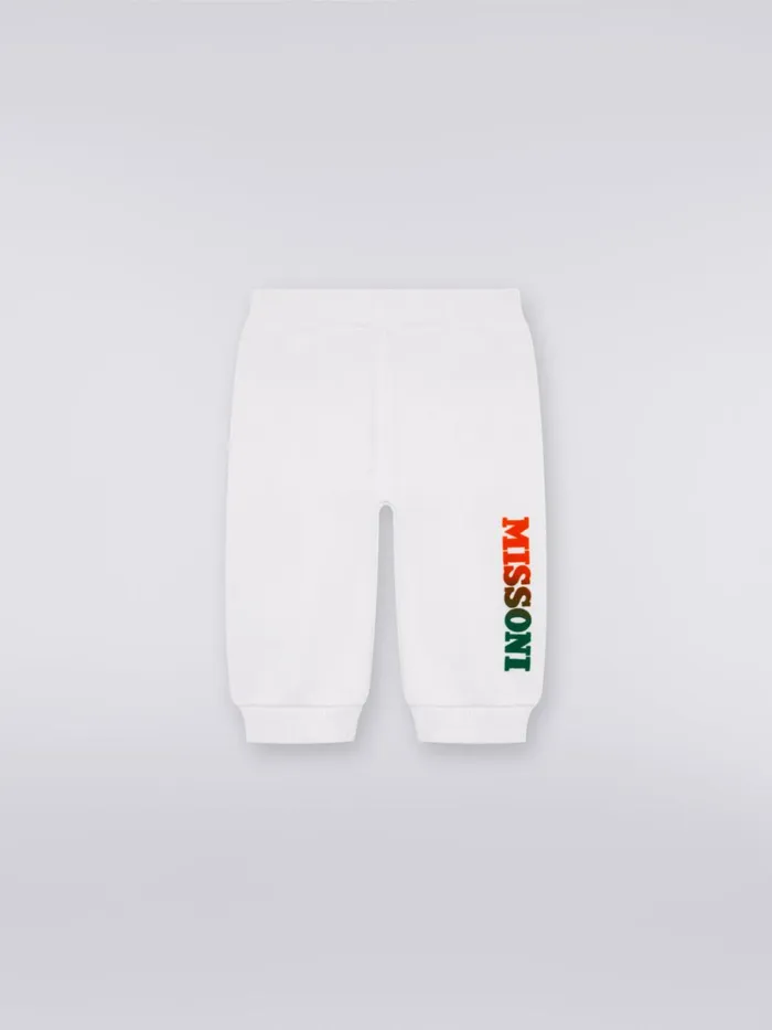 Kids Cotton Joggers With Dgrad Logo White Missoni Baby 024 Months
