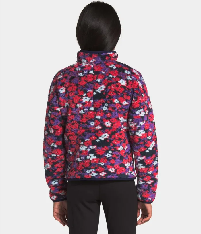 Kids The North Face Jackets and Vests Campshire Cardigan Paradise Pink Wildflower Print