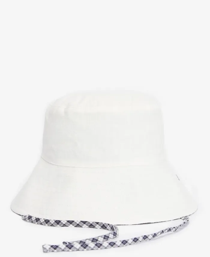 Kilburn Reversible Bucket Hat Classic White Women Barbour Hats