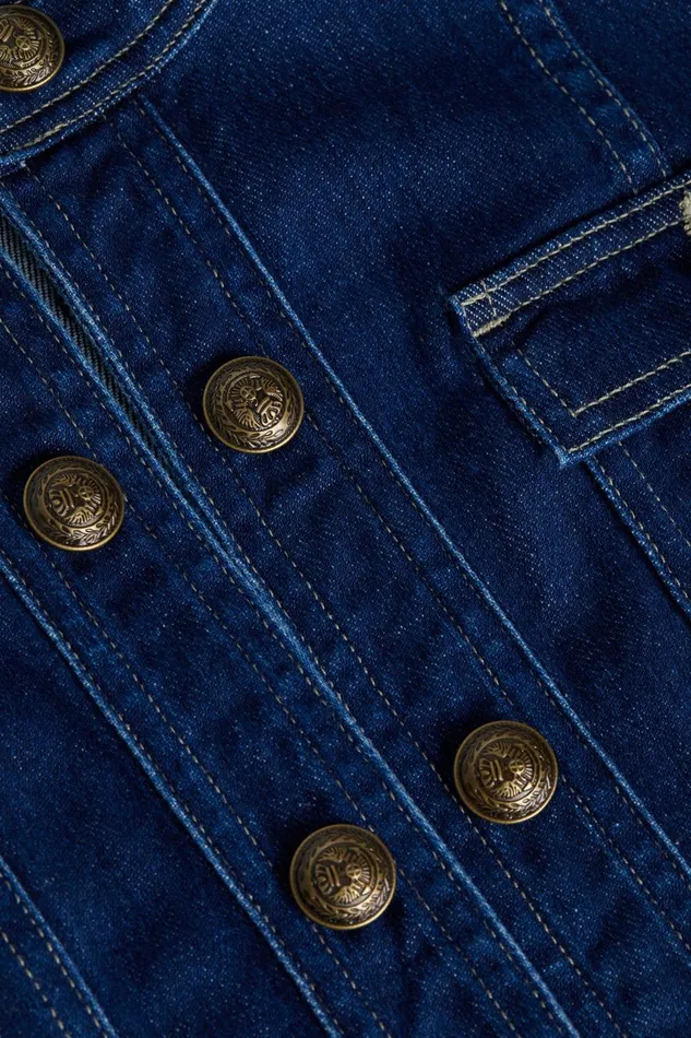 L039Agence Blazers and Jackets Women Yari Denim Jacket Bishop L039Agence Blazers and Jackets Women Yari Denim Jacket Bishop