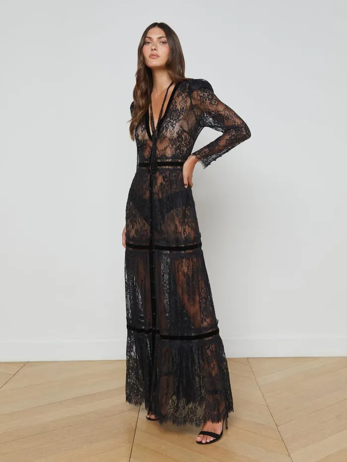 L039Agence Dresses and Jumpsuits Women Poe Lace Dress Black