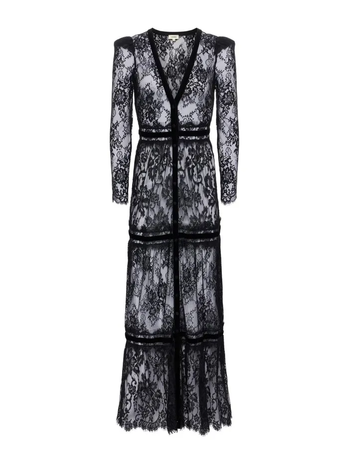 L039Agence Dresses and Jumpsuits Women Poe Lace Dress Black L039Agence Dresses and Jumpsuits Women Poe Lace Dress Black